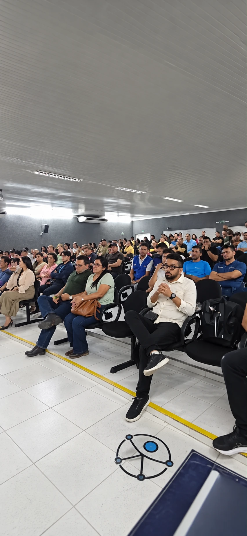 André Ricardo, presidente da ADR Sertão Central, na plateia do lançamento da 8ª Copa Leite