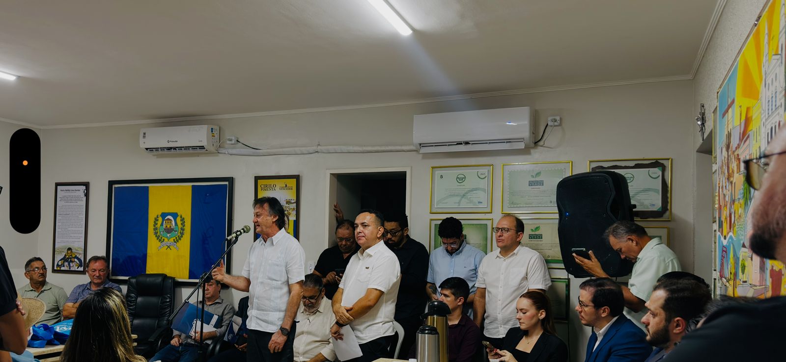 Solenidade de assinatura do protocolo de início das obras da Magnésio do Nordeste Ltda em parceria com o Grupo Avelino, em Quixeramobim — Sertão Central Cearense.